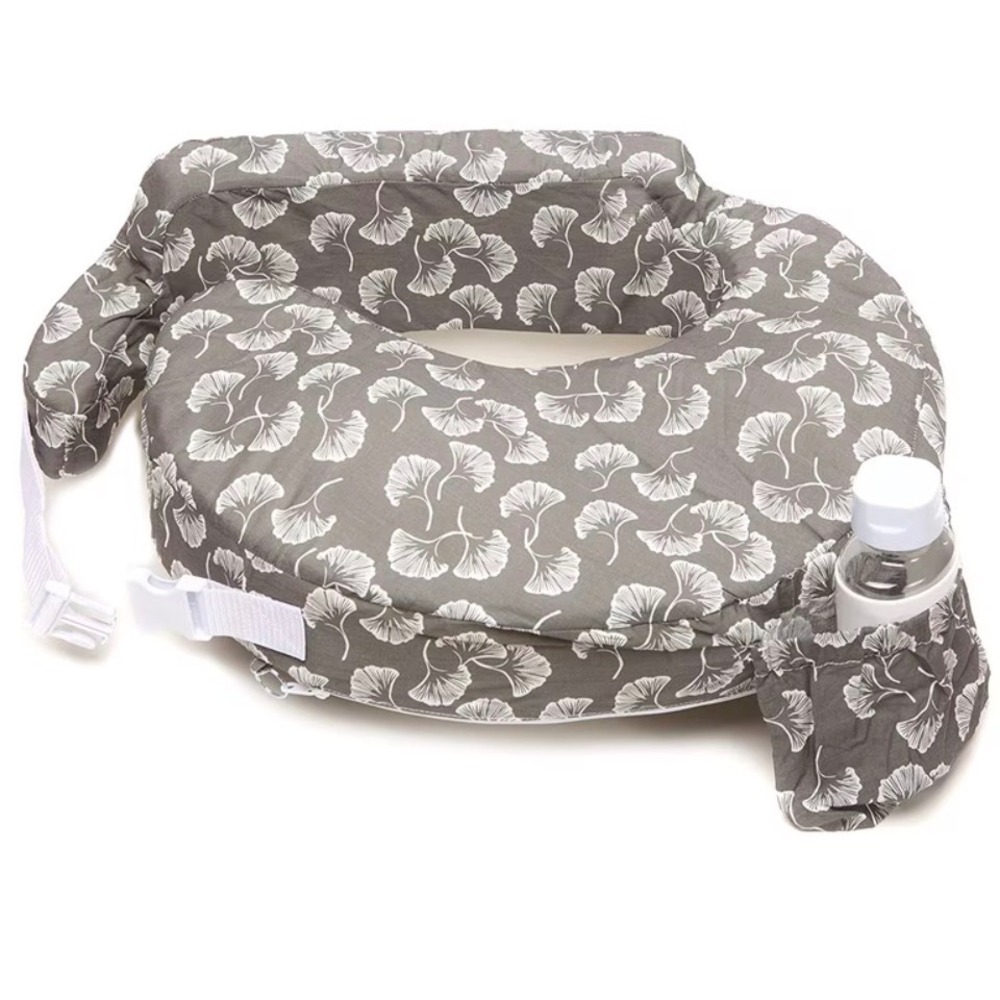 My Brest Friend Baby Nursing Pillow Grey Ginkgo Leaf Support Washable Cover Gift
